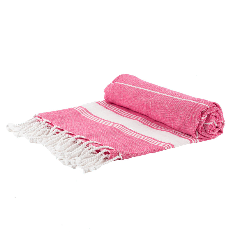 Nicola Spring Turkish Beach Towel - Pink