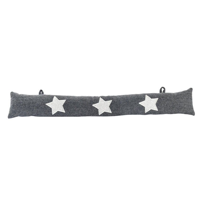 Fabric Door Snake - Grey with Star