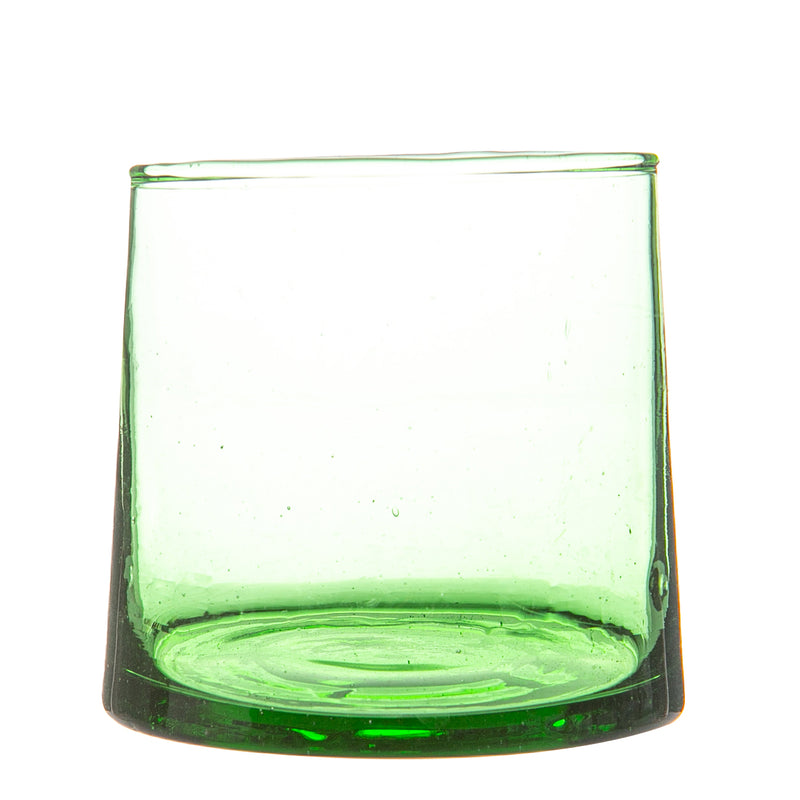 Nicola Spring Merzouga Recycled Tumbler Glass - 200ml - Green