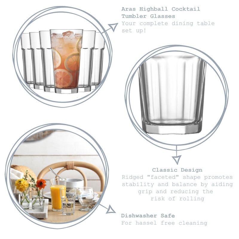 LAV Aras Highball Glass - 360ml