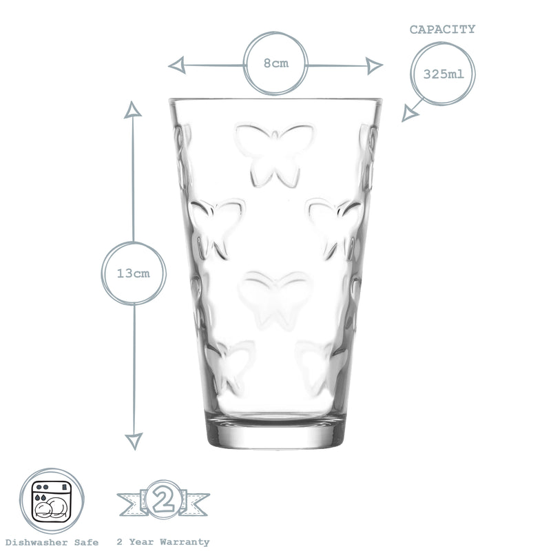 LAV Kelebek Highball Glass - 325ml