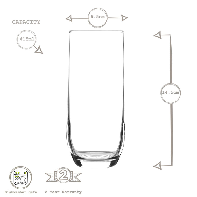 LAV Sude Highball Glass - 415ml