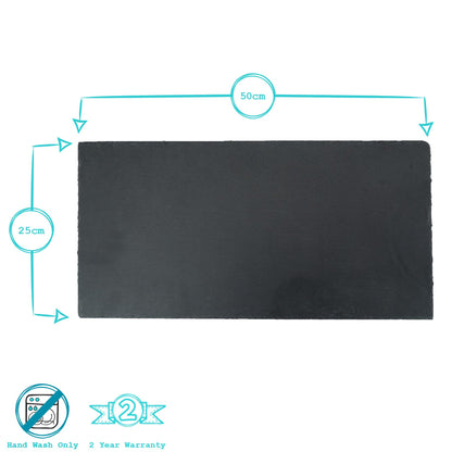 Rectangle Slate Serving Platter - 50cm x 25cm