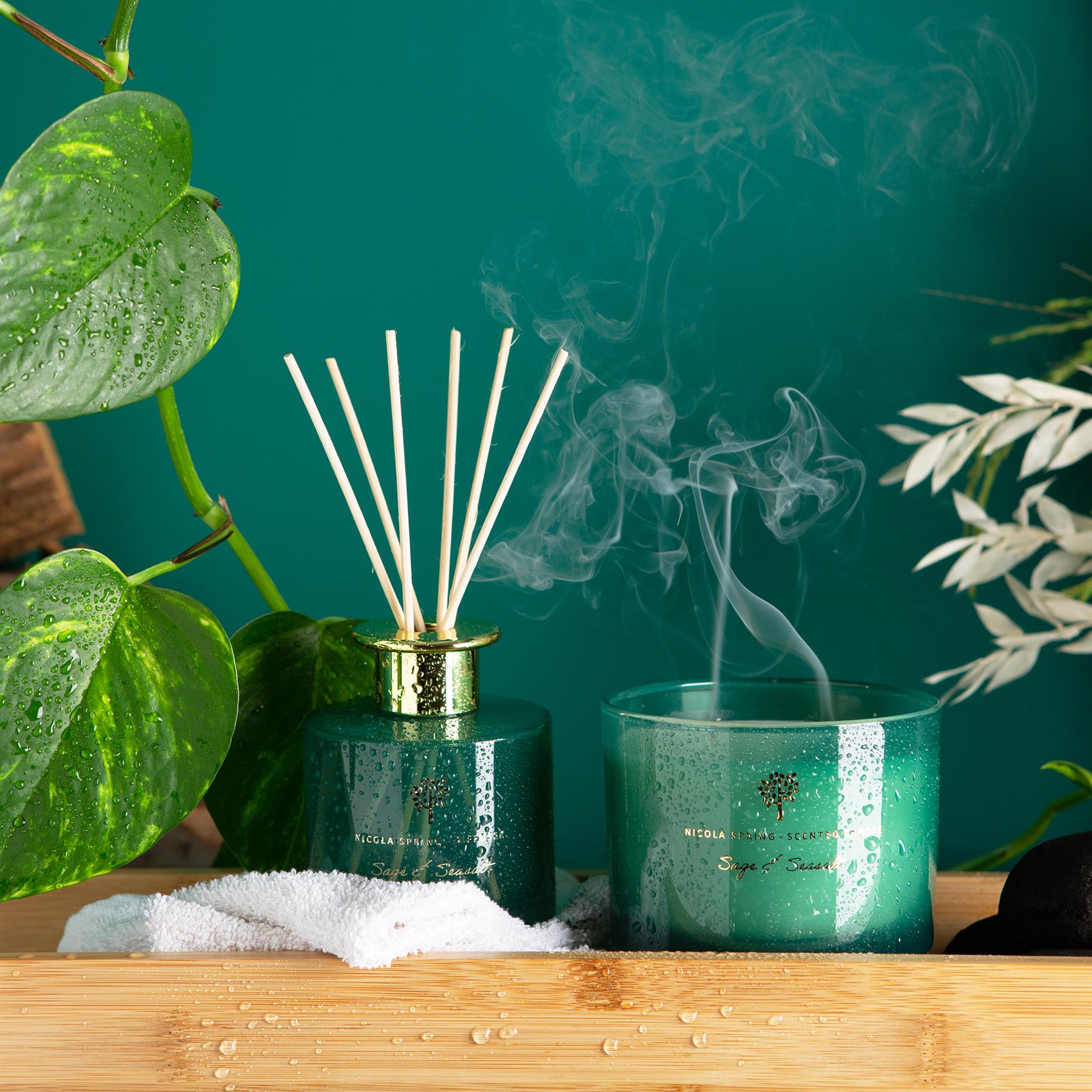 200ml Wild Sage &amp; Seasalt Glass Reed Diffuser