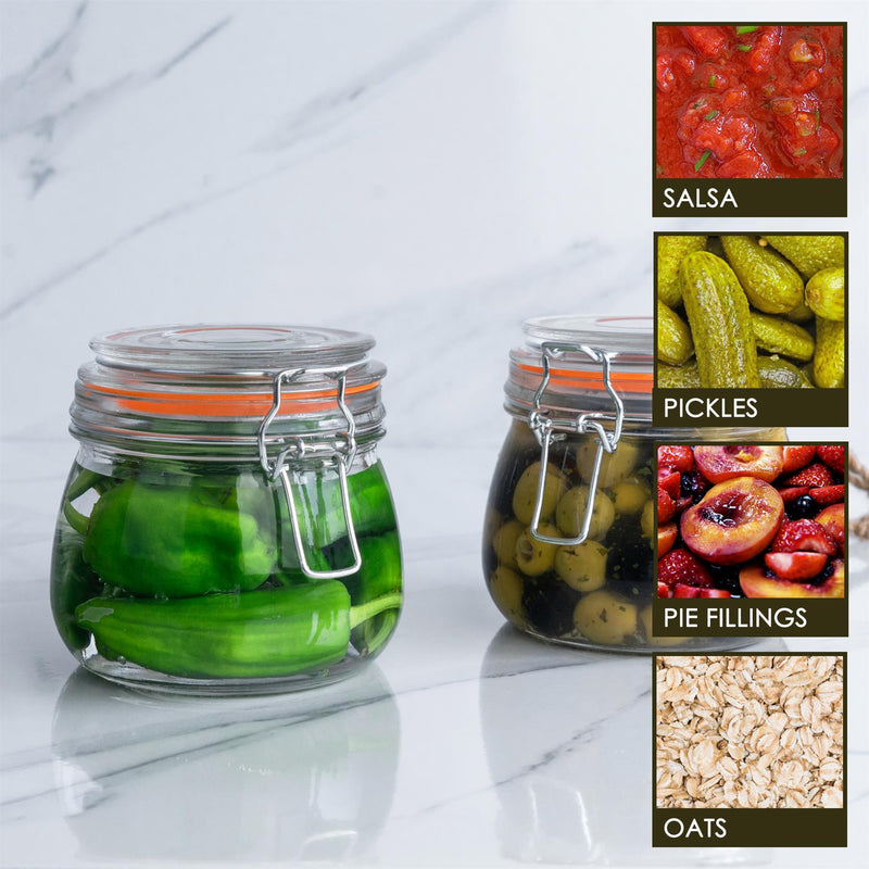 Glass kitchen food storage containers