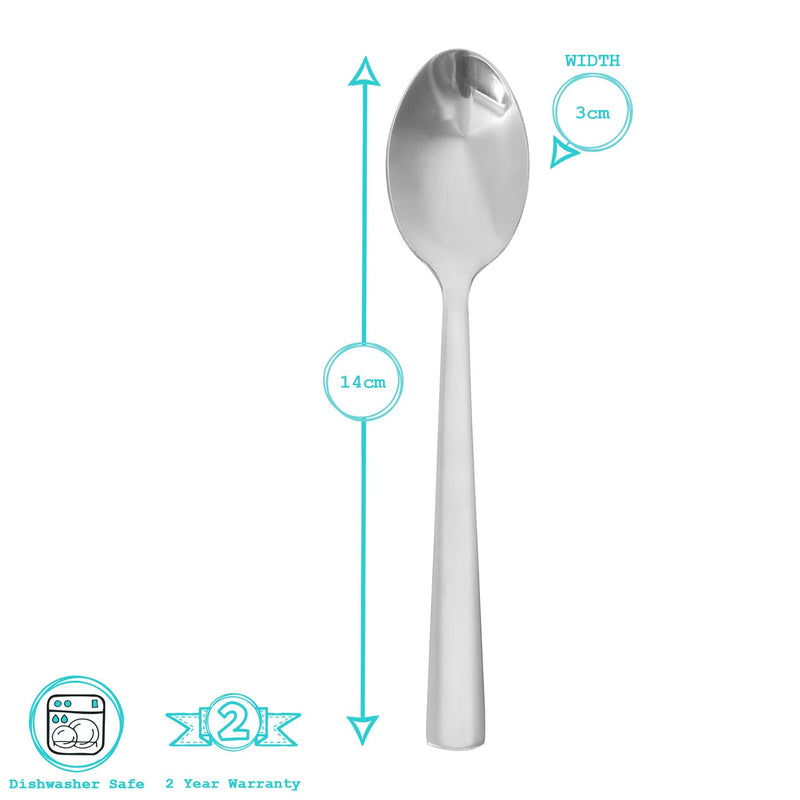 14cm Tondo Stainless Steel Teaspoon - By Argon Tableware