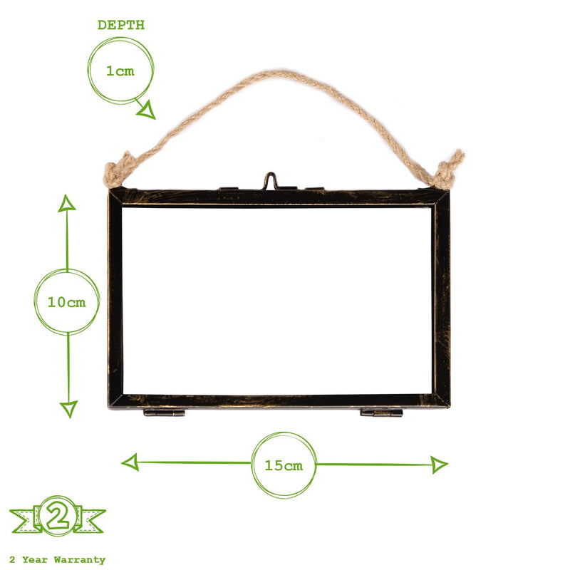 6" x 4" Glass Hanging Photo Frame - By Nicola Spring